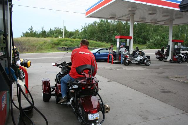 Gas stop...we took over the station!