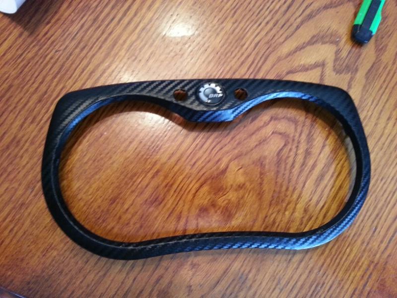 gauge surround wrapped and read to get popped back on.