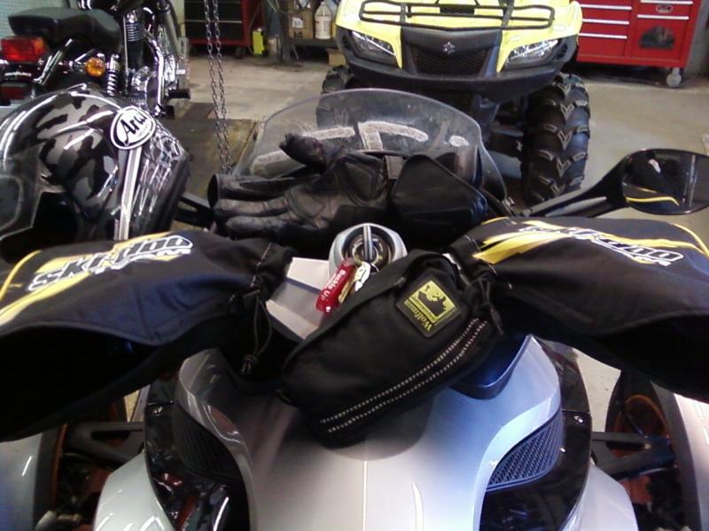 gauntlets, warm as you can get.