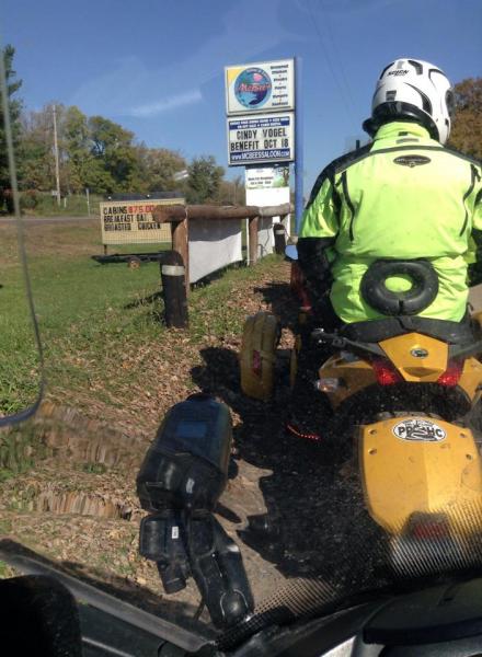Getting ready to head our from breakfast on our last "official" ride.