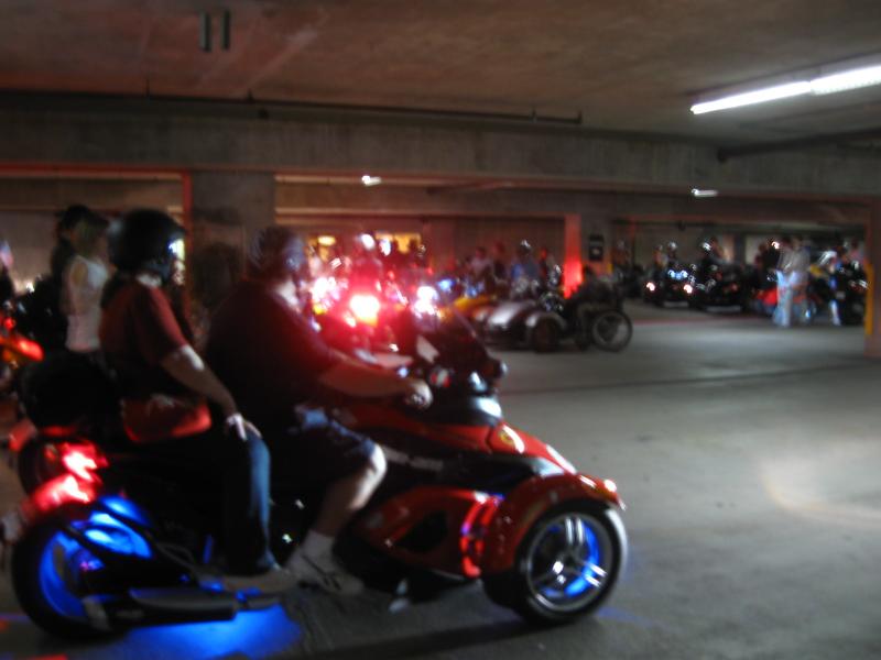 Getting ready to leave the "dungeon" of the Sheridan.