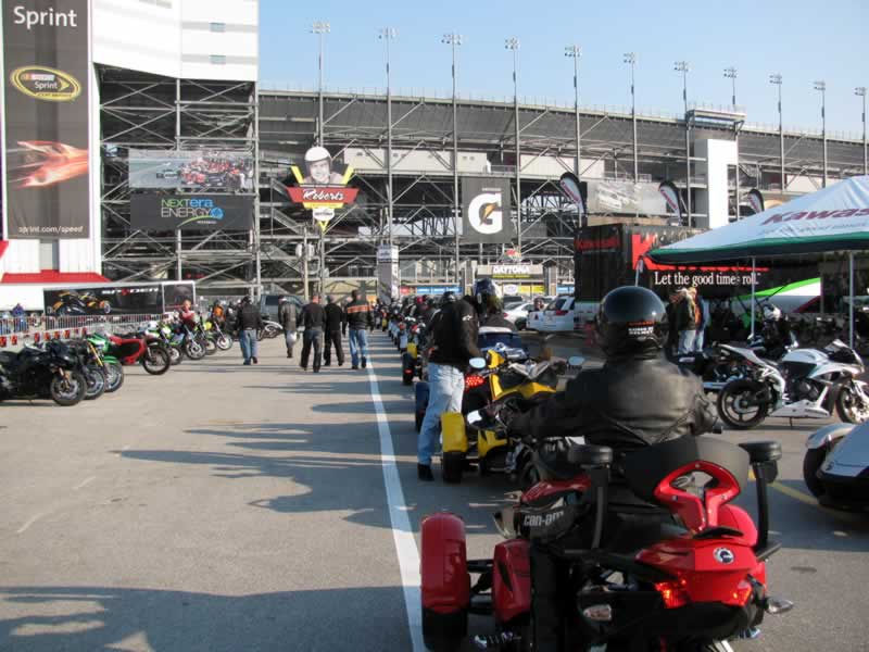 Getting ready to roll to the staging area