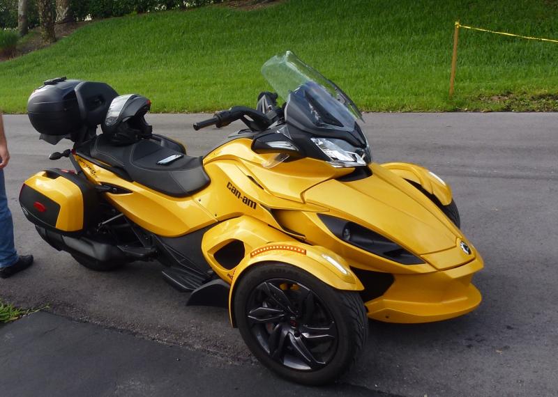 Getting set up to head out to ride