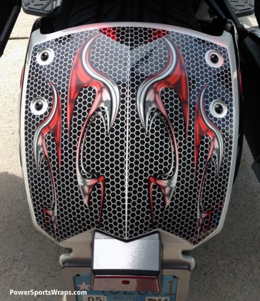 Ghost 104 Red Honey Comb - Rear fender