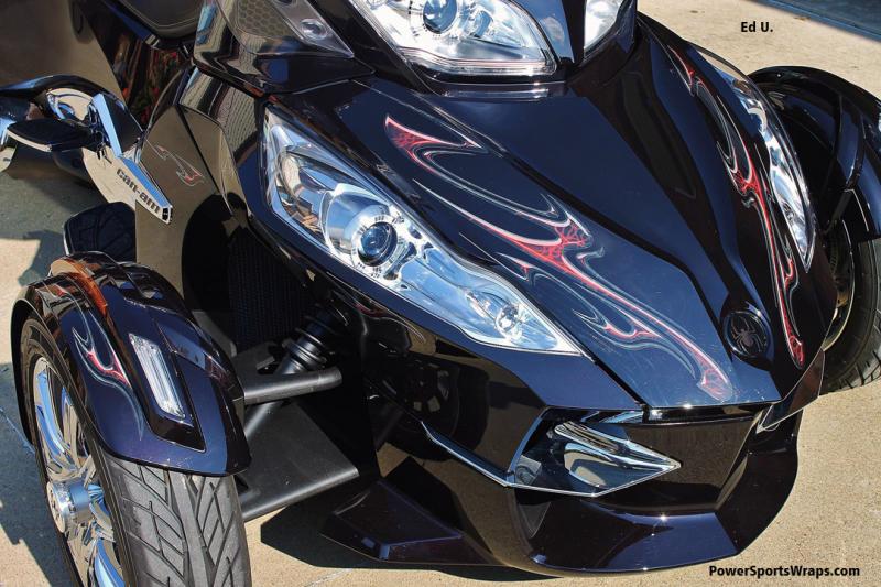 Ghost 104 Red- We offer this design in many other colors. Please contact us for details. Pete@powersportswraps.com