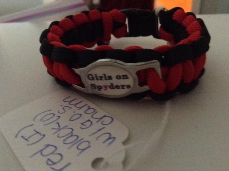Girls on Spyder bracelet :)
