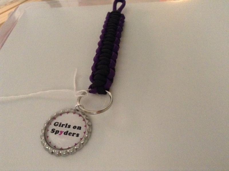 Girls on Spyders Keychain :)