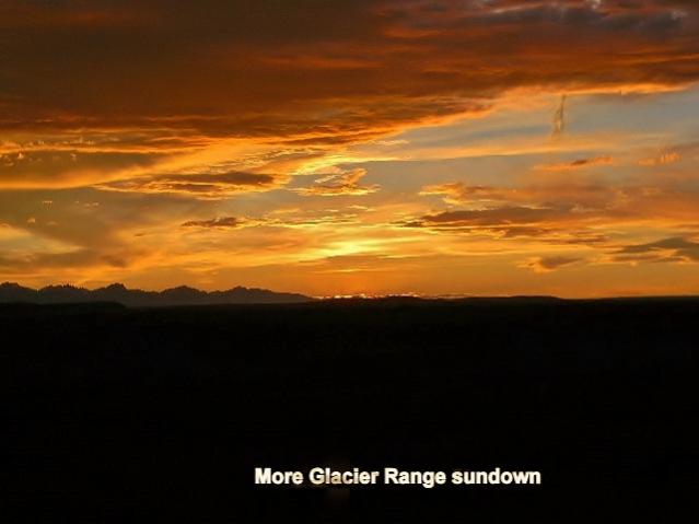 Glacier range sundown