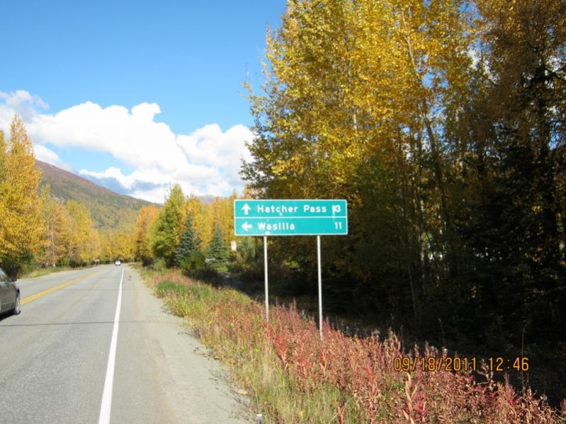 Going up Hatchers Pass