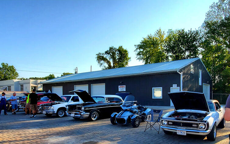 Got invited to bring the bike to a Saturday morning cars and coffee meet.
