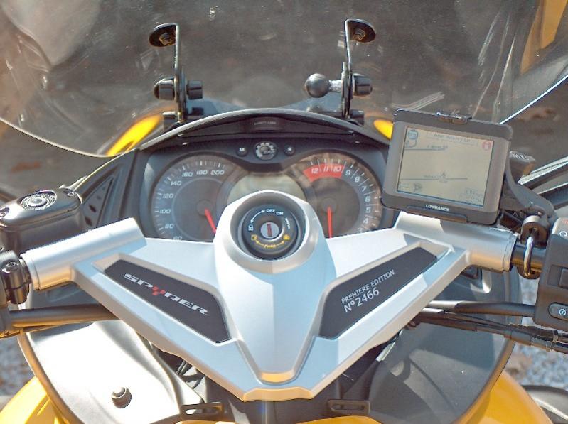 GPS Mounted on Handlebar