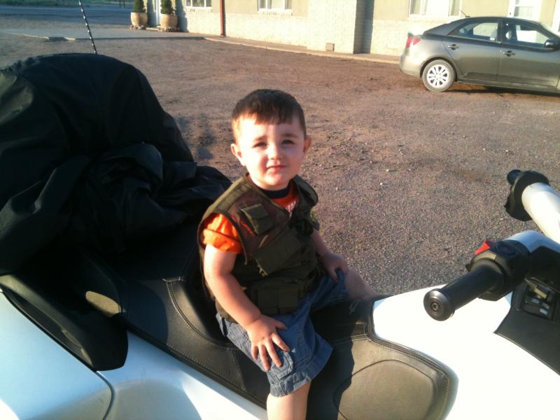 grandson likes my ride