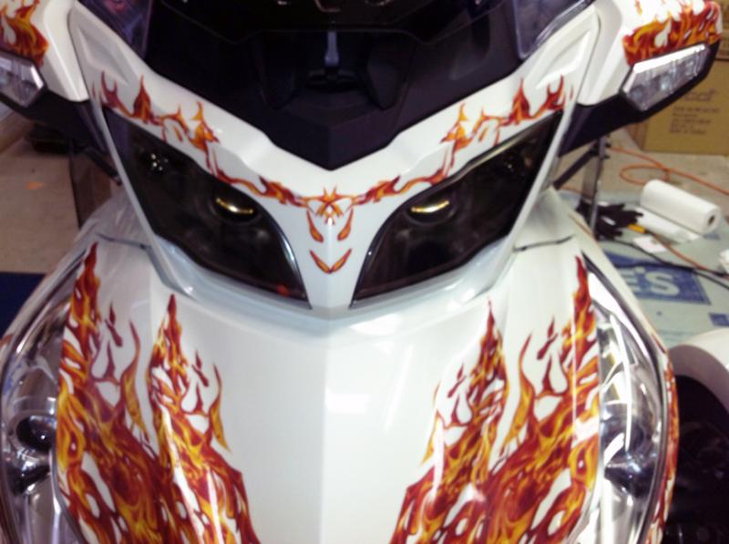 Great shot of the tinted headlights.