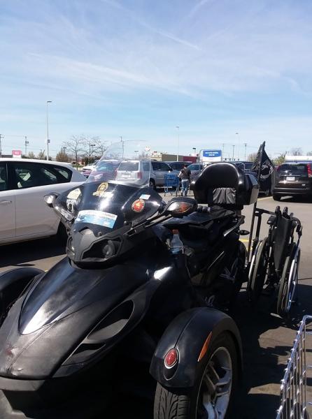 grocery stop, two trunks to handle it