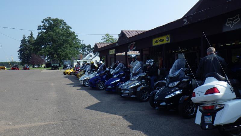 Group meet for the ryde at Mora at Caswell Cycles.