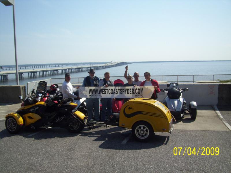Group with the banner, Pensacola, FL