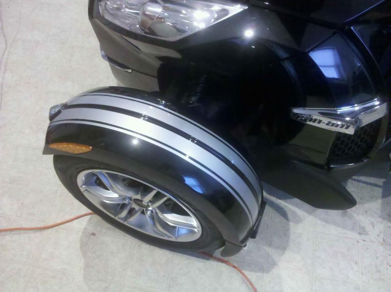 GT stripes installed on the fenders bring the complete look together.