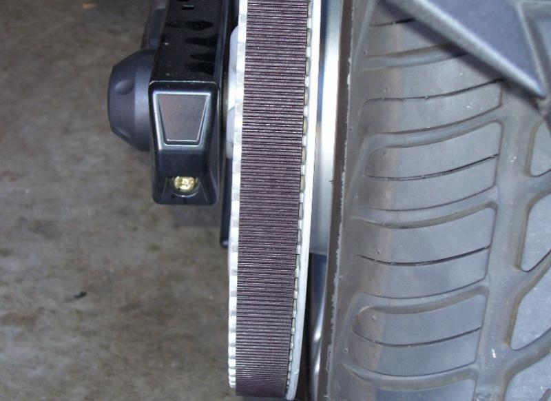 Had to align rear belt