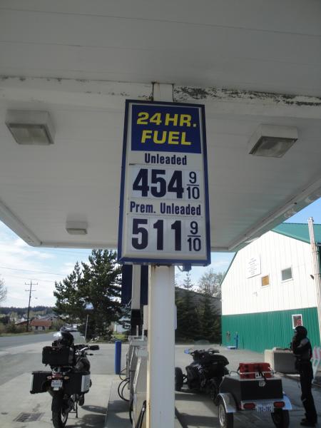 Haines, Alaska - Gas prices...