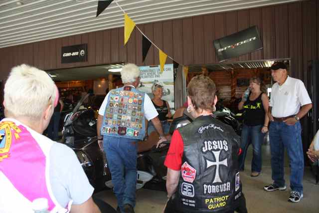 Hangin' out around the free food