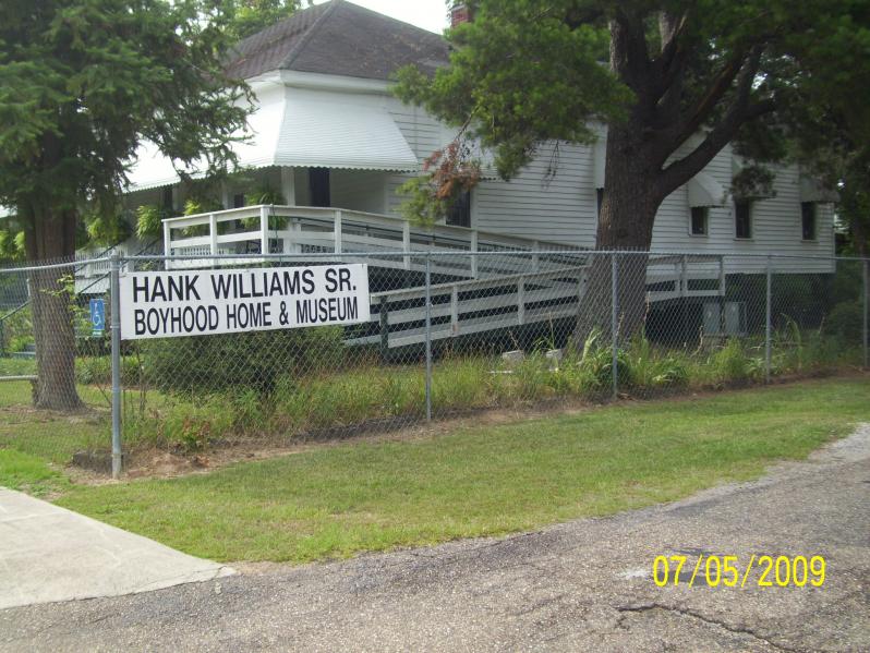 Hank Williams, Sr Museum and boy hood home in Georgiana, AL
