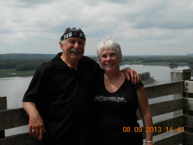 Hazel & I on the Mississippi Palisades in Illinois