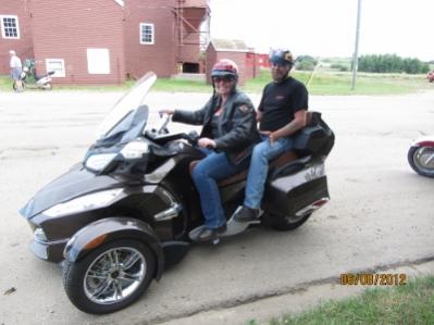 He wouldn't let me move it, but he did sit on the back..lol