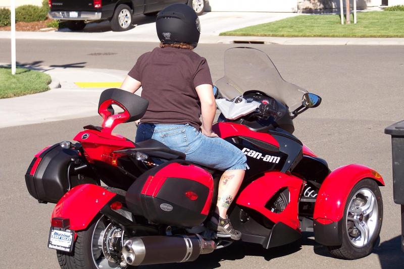 Heading out for a quick ride around the neighborhood.