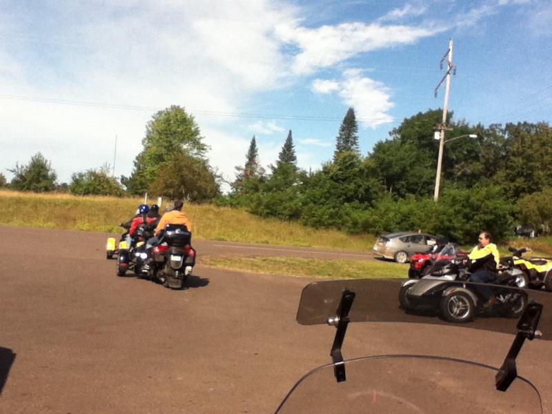Heading out for our ride up around Lake Mille Lacs.