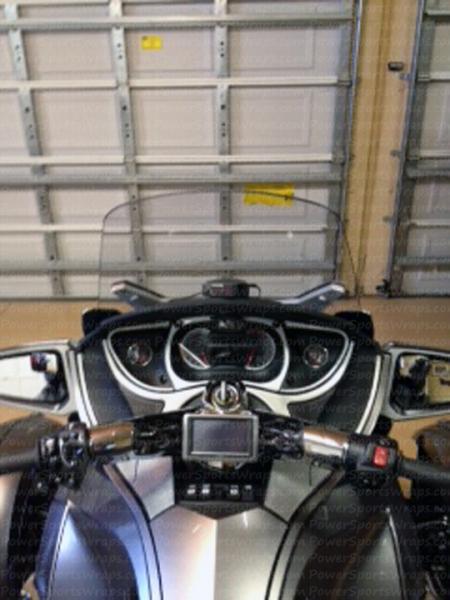 Here is a sample of our Silver Carbon fiber RT dash kit installed.  Photos not that great but this is what we received from our customer.