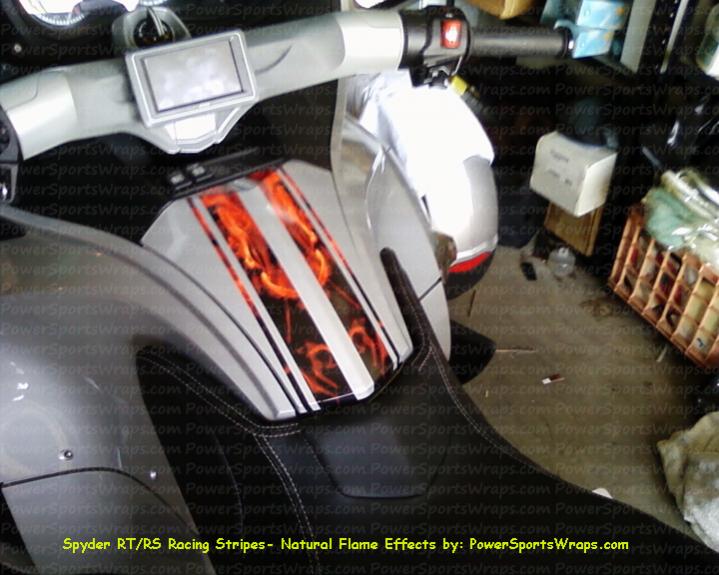 Here is the RT glove box with the Flame racing stripes .