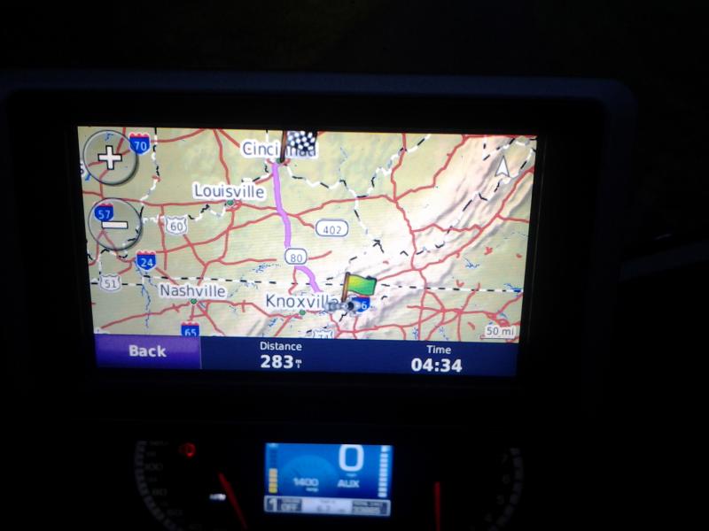 Here's the route home for us