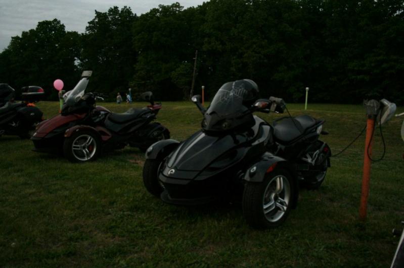 His & Her's spyders at the drive-in.