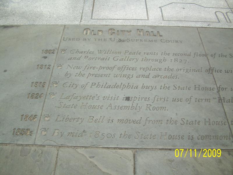 History on side walk