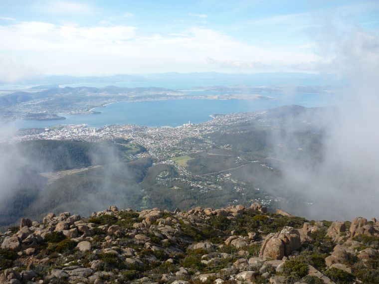 Hobart from Mt Wellington