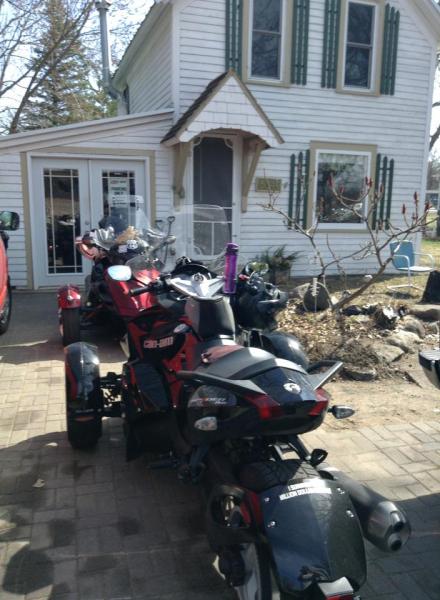 Home safe and sound....look the snows gone!