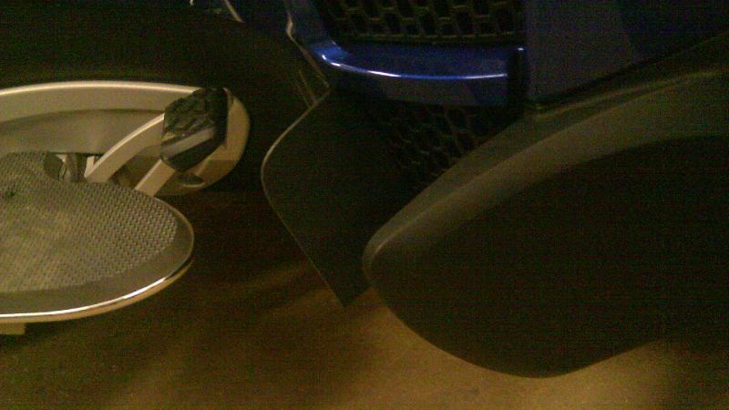 homemade floorboard, heat shield for lower vent opening