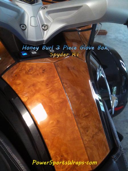 Honey Burl Glove box Spyder RT

ORDER: 814-838-6377