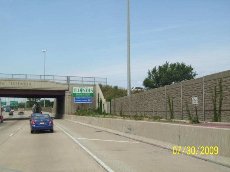 Illinois welcomes you. I blurred the other state one so oh well.