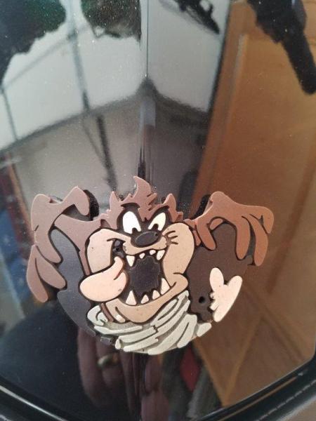 I'm a taz man, on my bikes, boats , vehicles somewhere