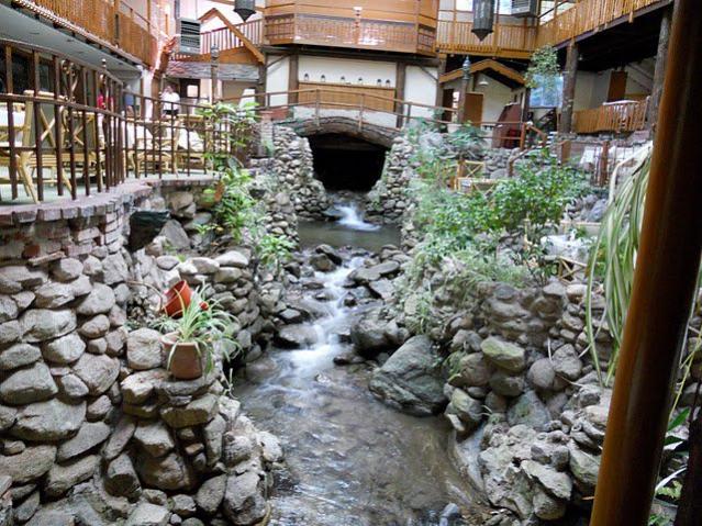 indoor creek of brookdale lodge (1st most haunted place in CA!)