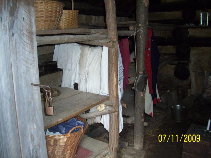 Inside enlisted men's cabin.  VF, PA