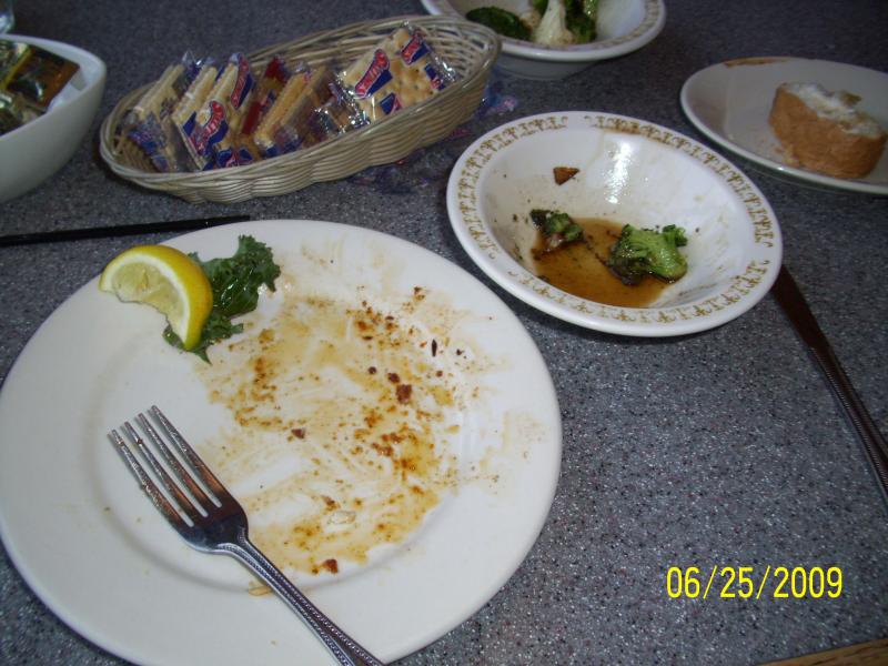 Jennifer's End.  Yep, she ate it all.