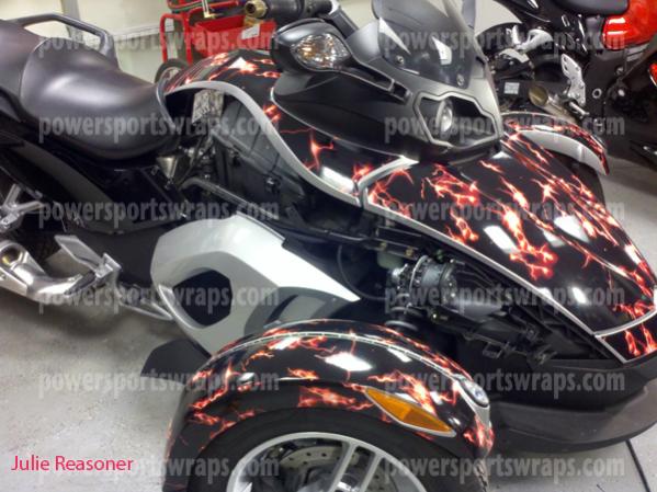 Julie R -orange stars lightning Spyder RS full kit