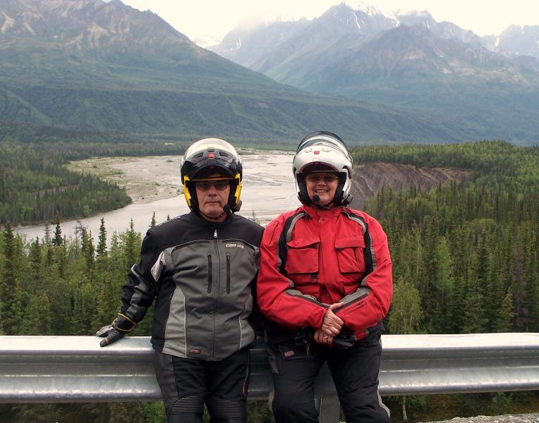 July 2010:  akspyderman & spouse--Matanuska river flowage
