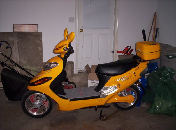 Just HAD to put  this in! I bought this for my son, who, at the time, wasnt old enough to ride & got jealous...so here was his alternative! He rode th