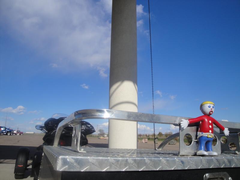 Kansas - Mr. Bill along for the ride.