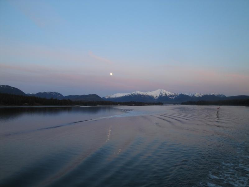 Kitchecan to Haines AK - Sunset