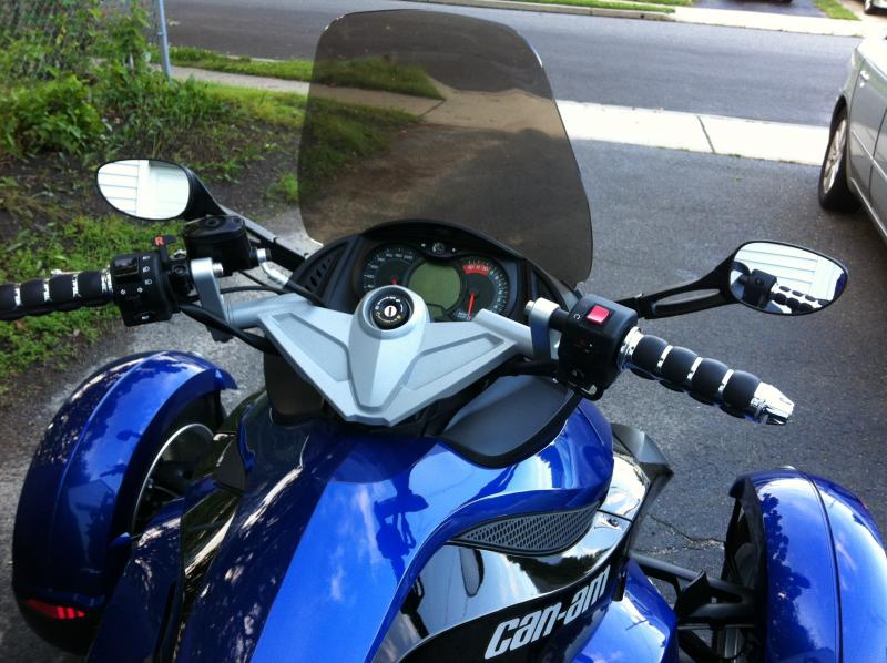 Kury Grips, 4"risers and Mirror extenders