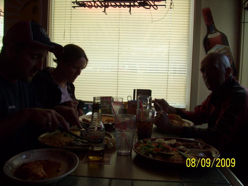 La Palmera in Lynnwood, WA. Dudley, daughter Suzanne and Jay.